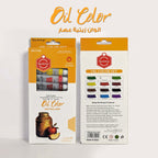 Keep Smiling Oil Color Tubes Box of 12 Colors with Brush