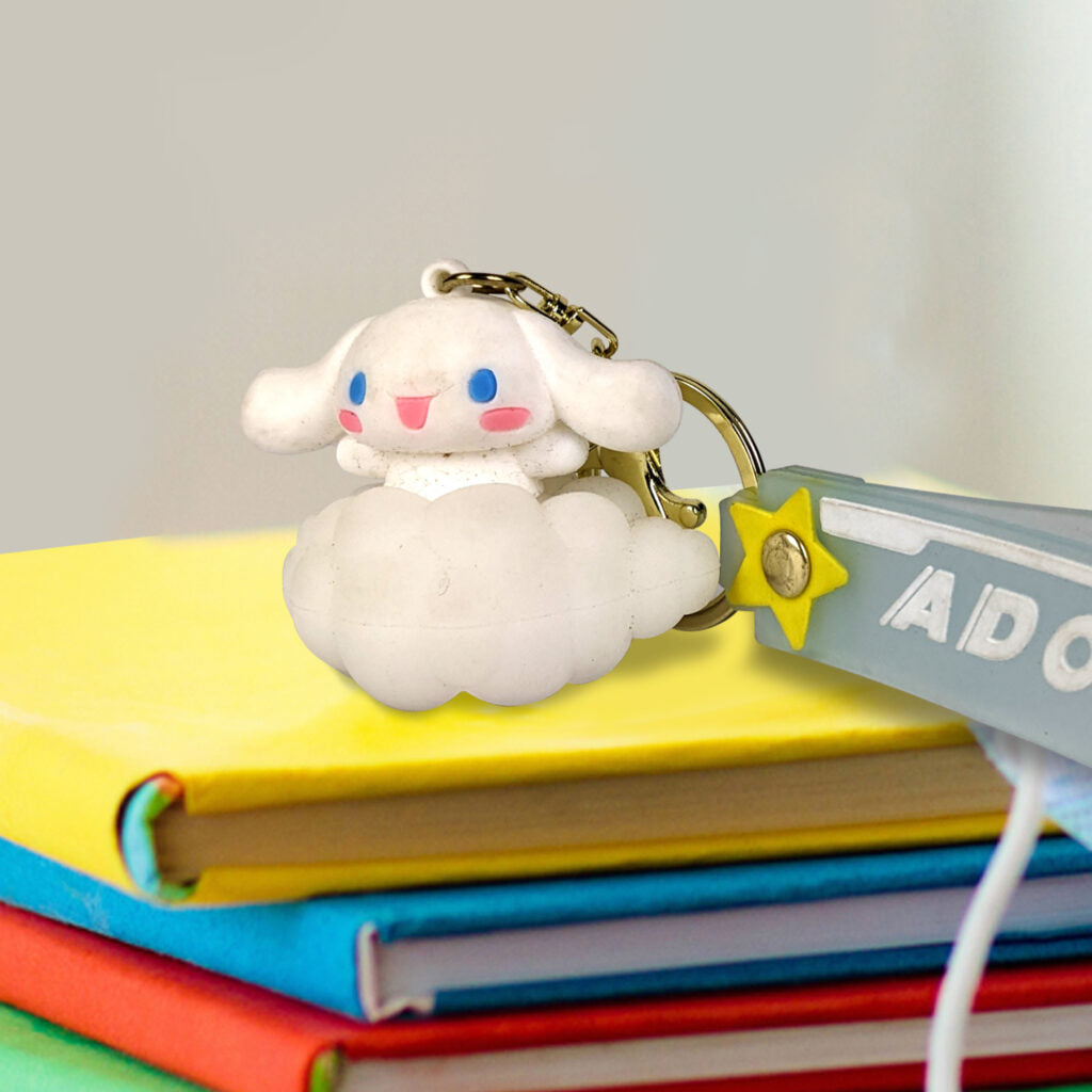 Silicone Sanrio Line characters Keychain with light