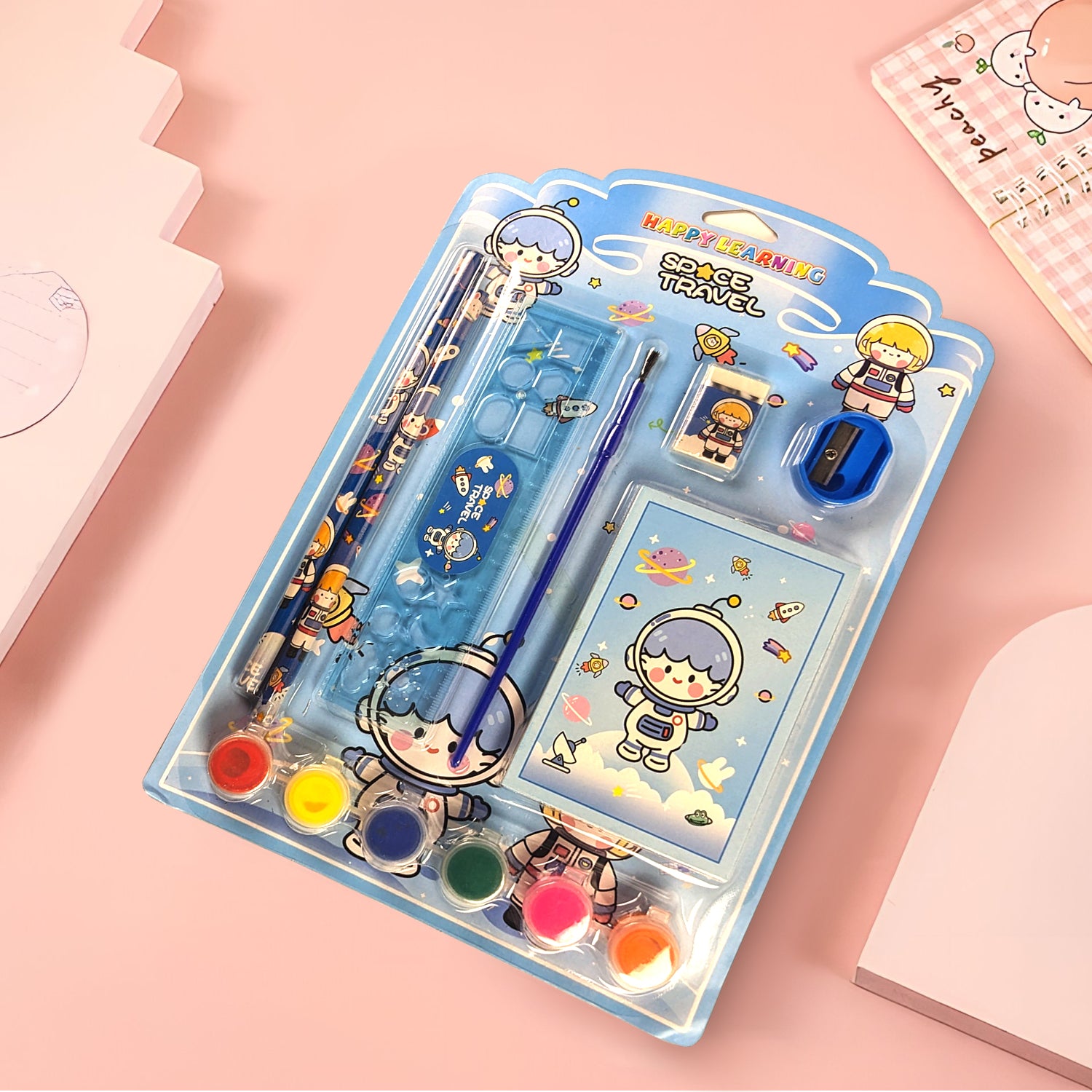 Space Theme Stationery Set of 8 Pcs