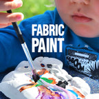 Keep Smiling Fabric Paint Tubes 12 Colors Box with 1 Brush