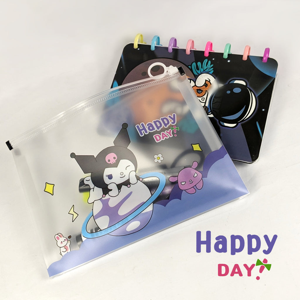 Kuromi A4 Transparent File and Data Storage Bag