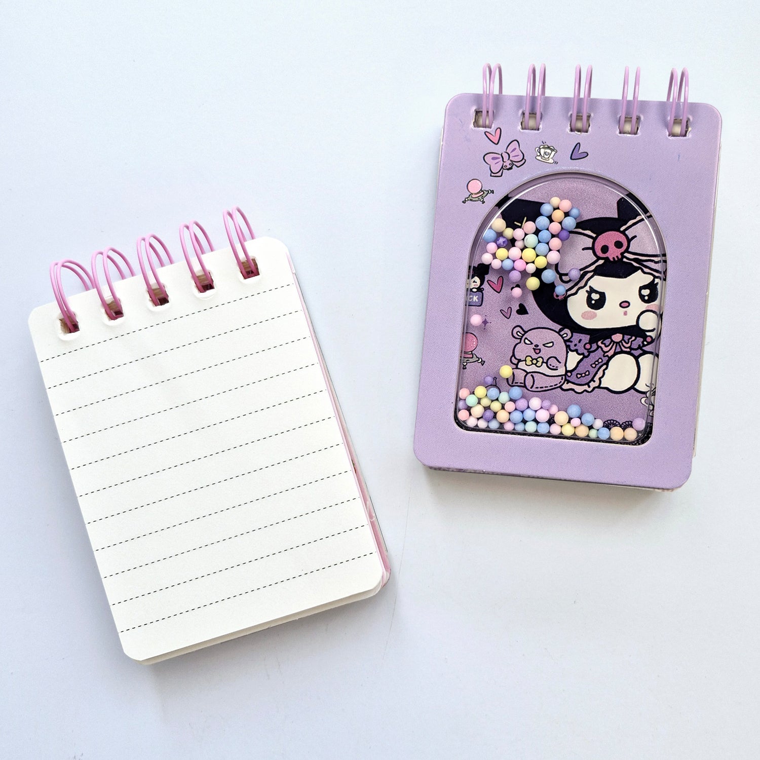 Sanrio Bubble Bead Spiral Mini Notebook - Fun Diary for Kids