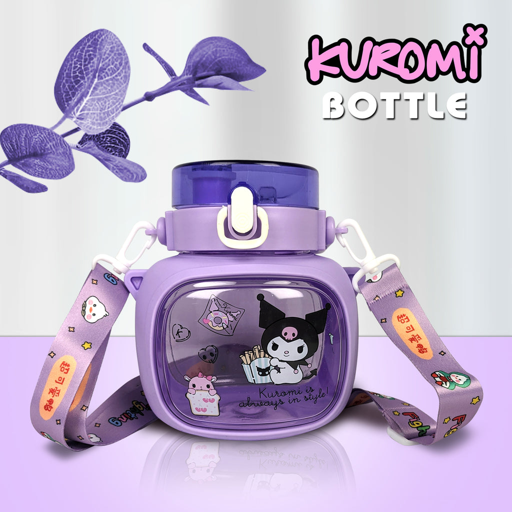 Kuromi Themed Kids Water Bottle – BPA-Free