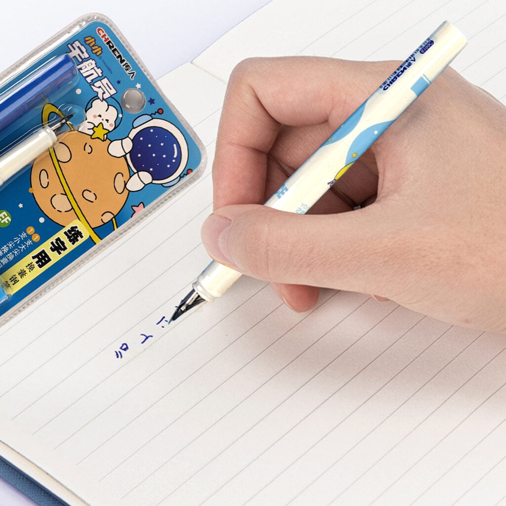 Space Theme Fountain Ink Pen – Pack of 2 Pens and 2 Refills