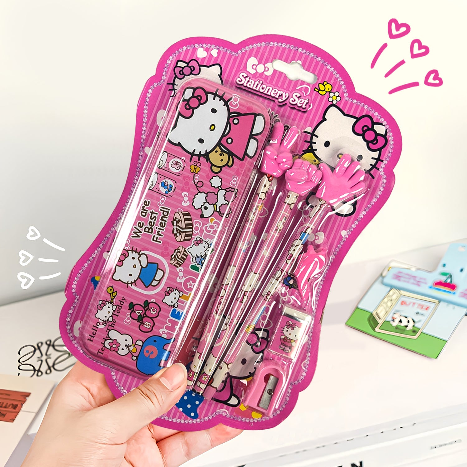 Hello Kitty Theme Stationery Set 7 Pcs