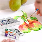 Keep Smiling Water Color Tubes Pack of 12 Colors & 1 Brush