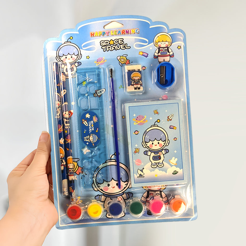 Space Theme Stationery Set of 8 Pcs