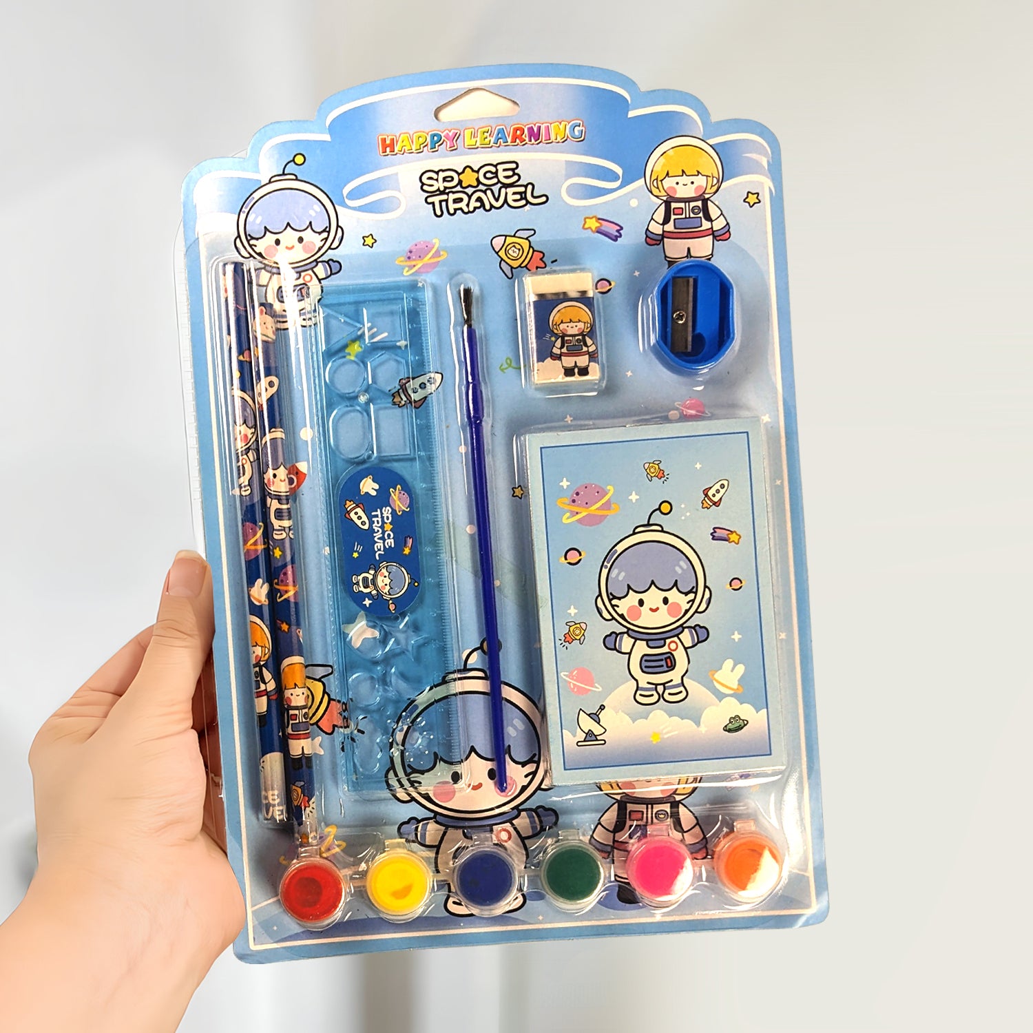 Space Theme Stationery Set of 8 Pcs