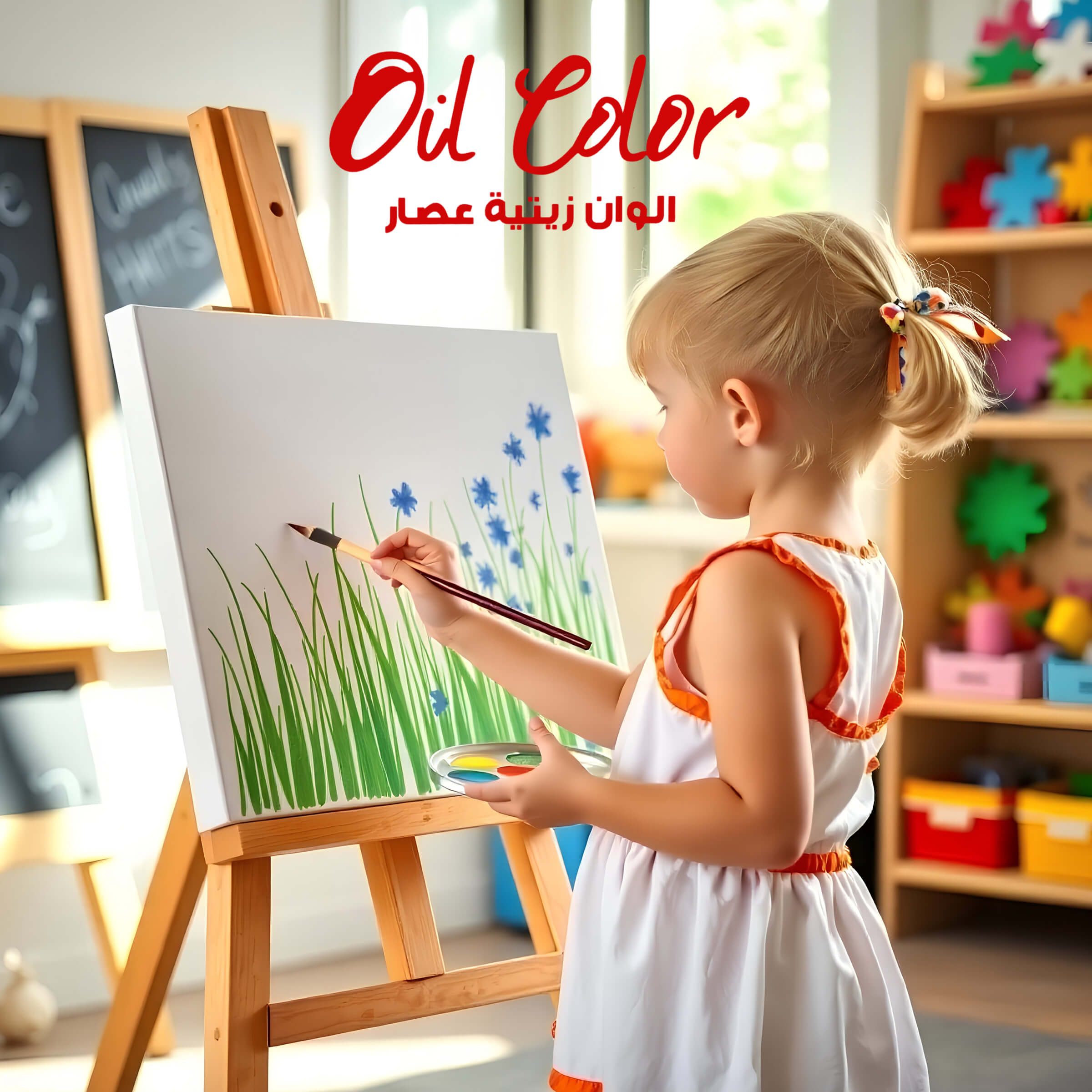 Keep Smiling Oil Color Tubes Box of 12 Colors with Brush
