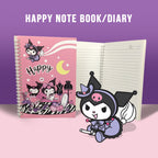 A5 Lined Kuromi Notebook