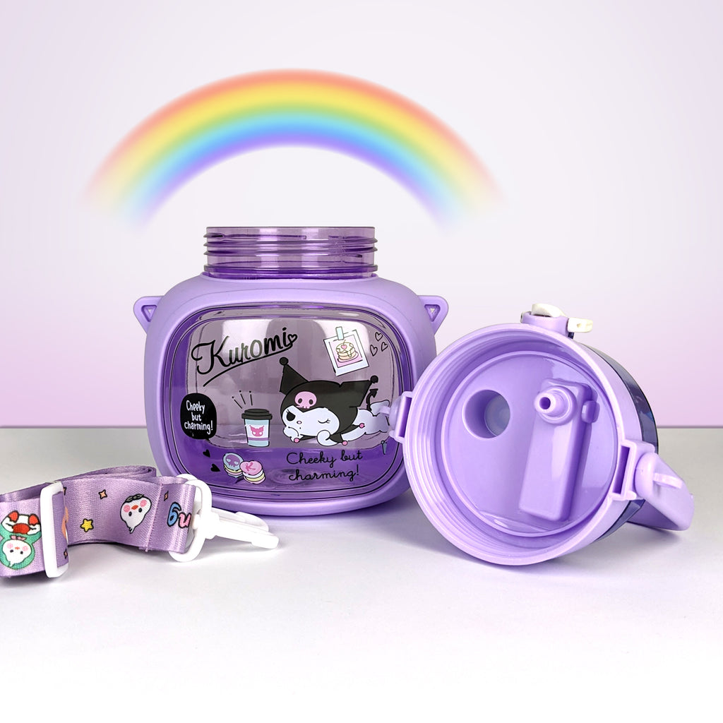 Kuromi Themed Kids Water Bottle – BPA-Free
