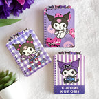 A5 Size Kuromi Style Rollover Coil Line Notebook