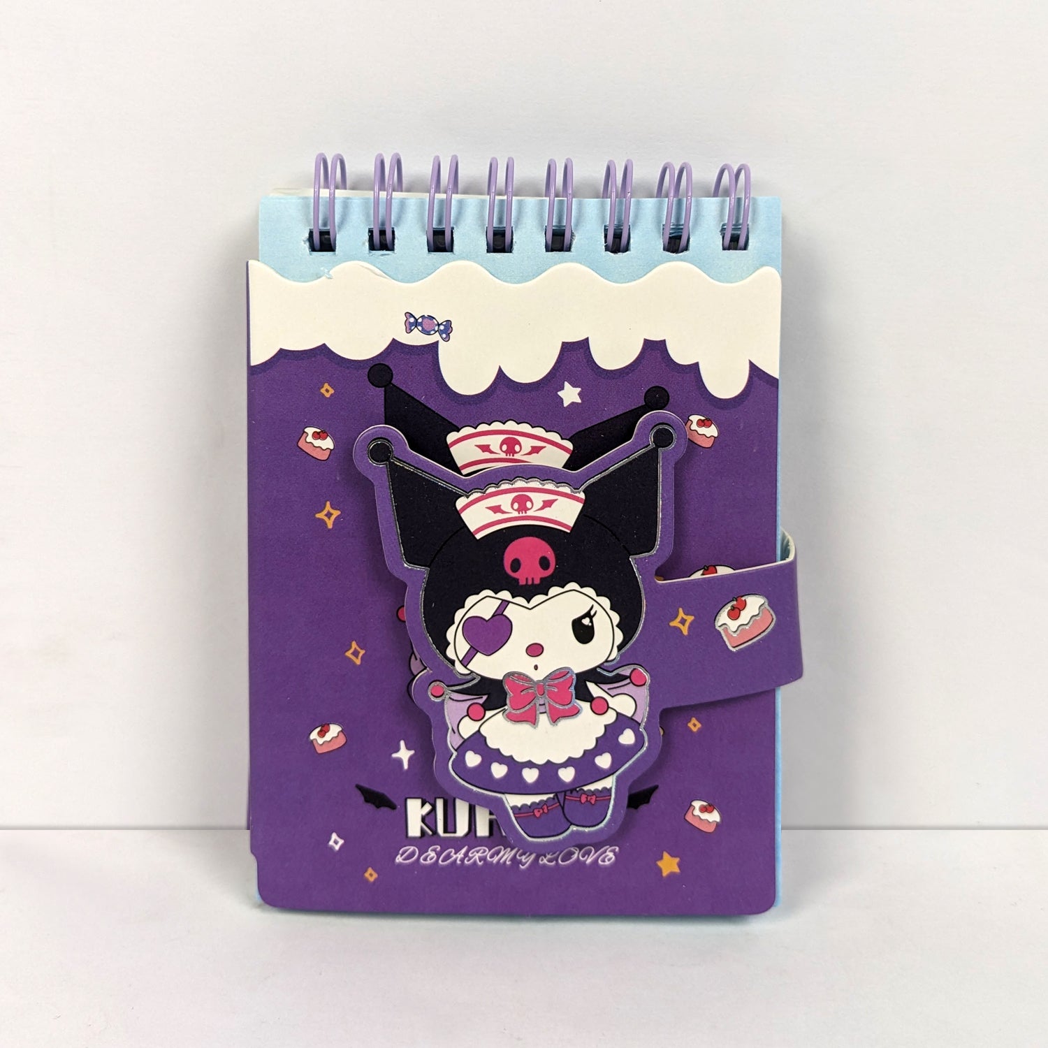 Kuromi Mini Spiral Notebook – Cute Pocket Diary for Kids