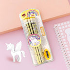 Unicorn Writing Pencils Pack of 12 with Eraser and Sharpeners