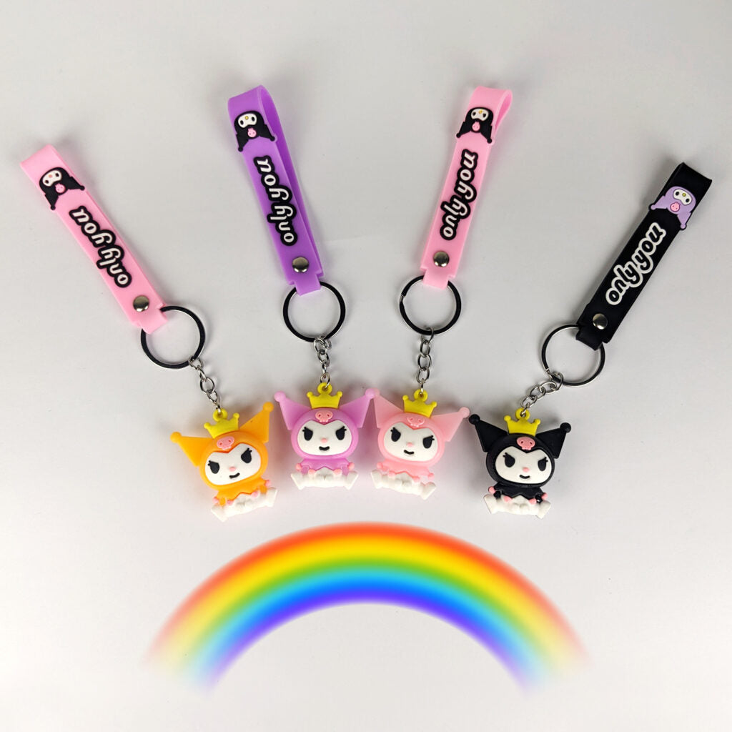 Senorio line Kuromi Silicone Keychain