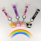 Senorio line Kuromi Silicone Keychain