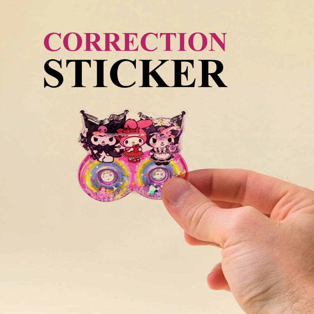 Sanrio Themed 3D Water Shake Stickers for Kids
