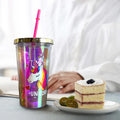 Acrylic Glass With Straw