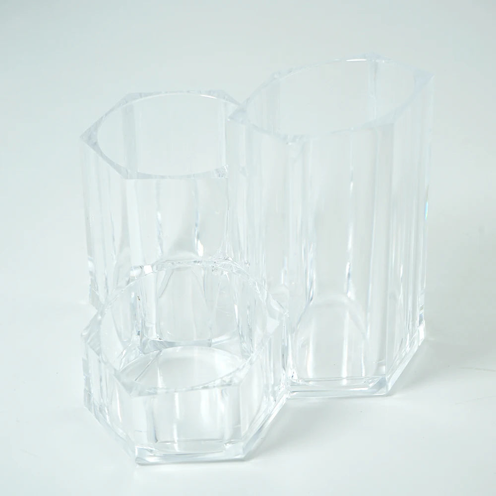 Pen Holder Transparent Storage Rack &amp; Storage Desk Acrylic Box - Design 1
