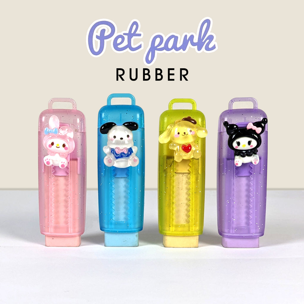 Push-pull pen-style Eraser Sanrio line Characters