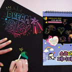 Scratch Art Notepad for Kids Large Size 10 Scratch Sheets