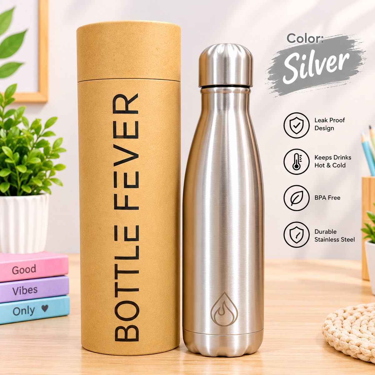 500ML Stainless Steel Flask Water Bottle