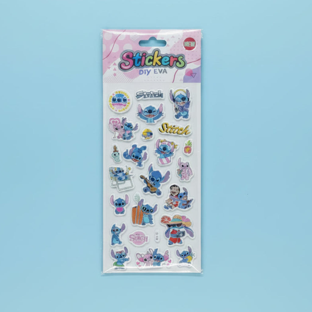 Stitch Sticker Pack – DIY EVA Stickers