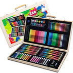 Wooden Box Kids Art Set – 220 Pcs
