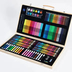 Wooden Box Kids Art Set – 220 Pcs