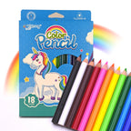 Yalong Color Pencils Triangle Pole Pack of 18 for Art Drawing