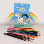 Yalong Color Pencils Triangle Pole Pack of 18 for Art Drawing