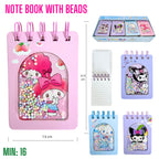 Sanrio Bubble Bead Spiral Mini Notebook - Fun Diary for Kids