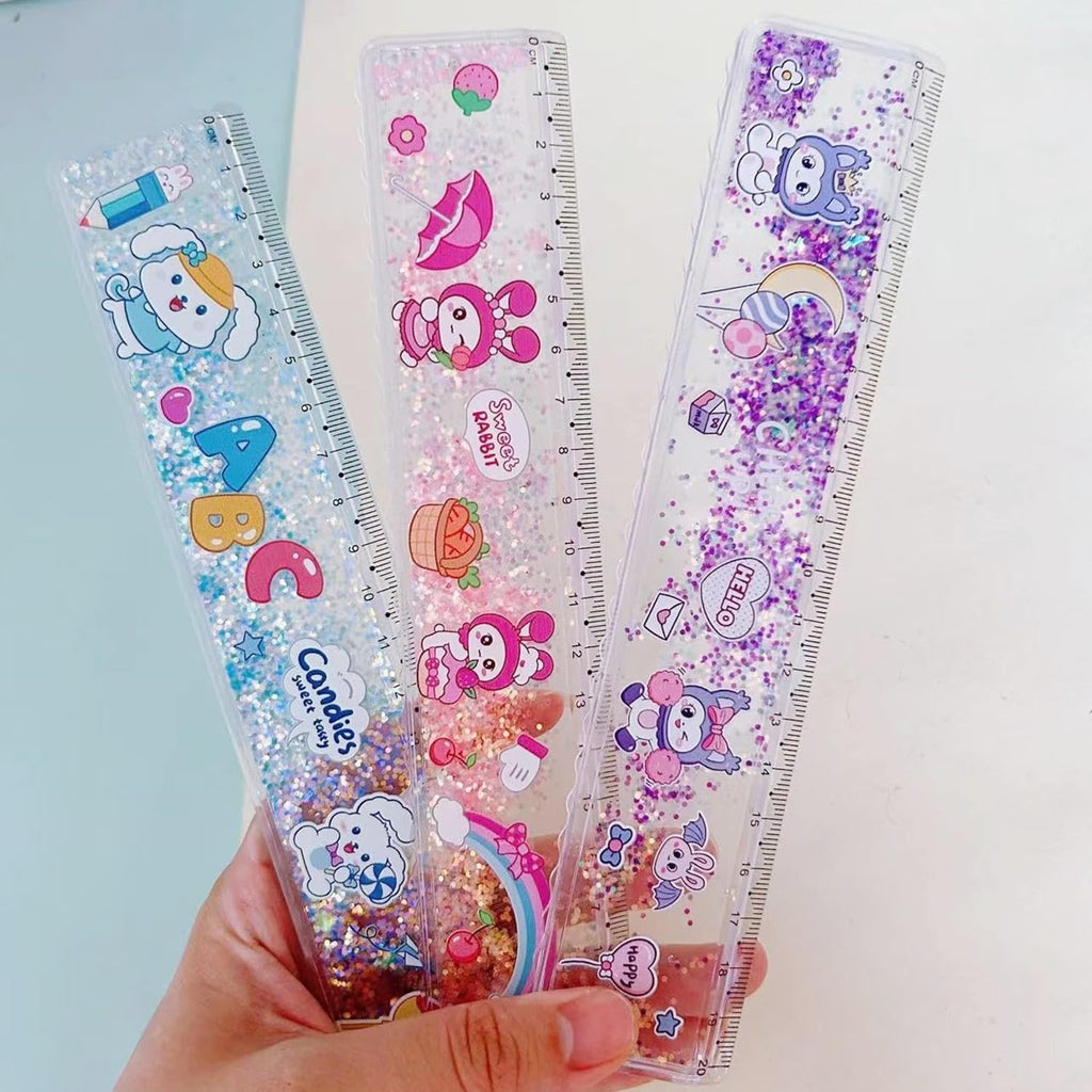 Sanrio-line Kuromi My Melody Character Water Ruler 20 cm