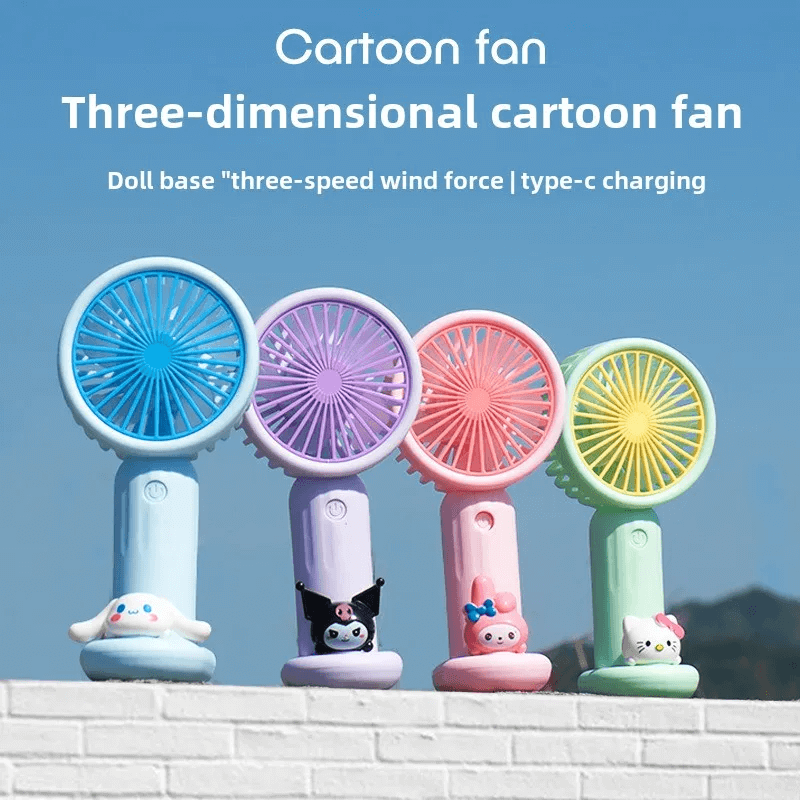 Scenario Them Mini Fan – Portable USB Rechargeable - Hello Kitty