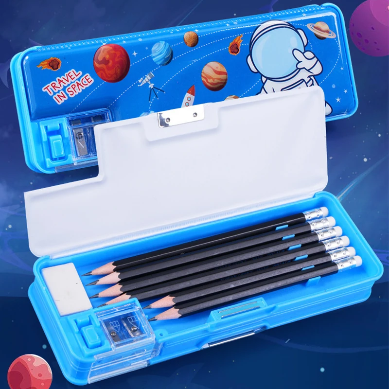 Space Theme Pencil Box for Kids