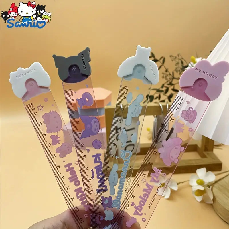 Sanrio Line Kuromi My Melody Hello Kitty Plastic Ruler for Kids