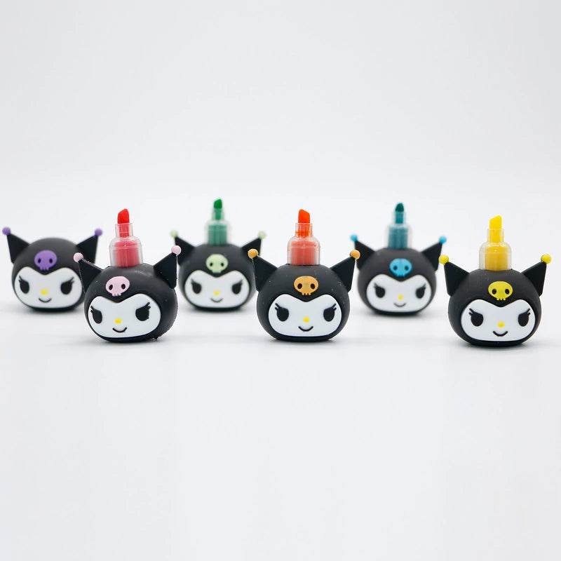 Kuromi Stackable Multicolor Highlighter – Pack of 6