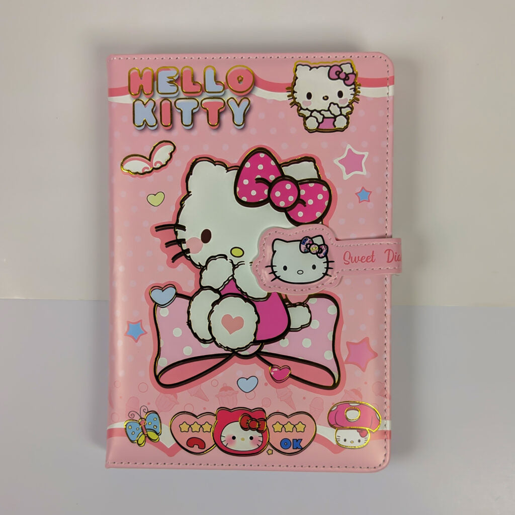 Hello Kitty Magnetic Lock Planner for Kids – A5 Size