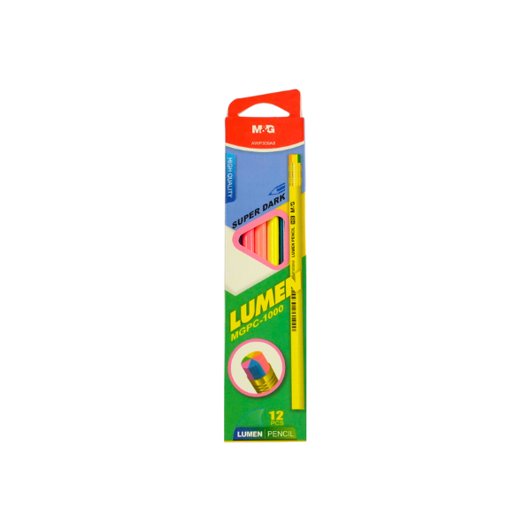 M&G Lumen Triangular HB Pencil Pack – 12 Pencils