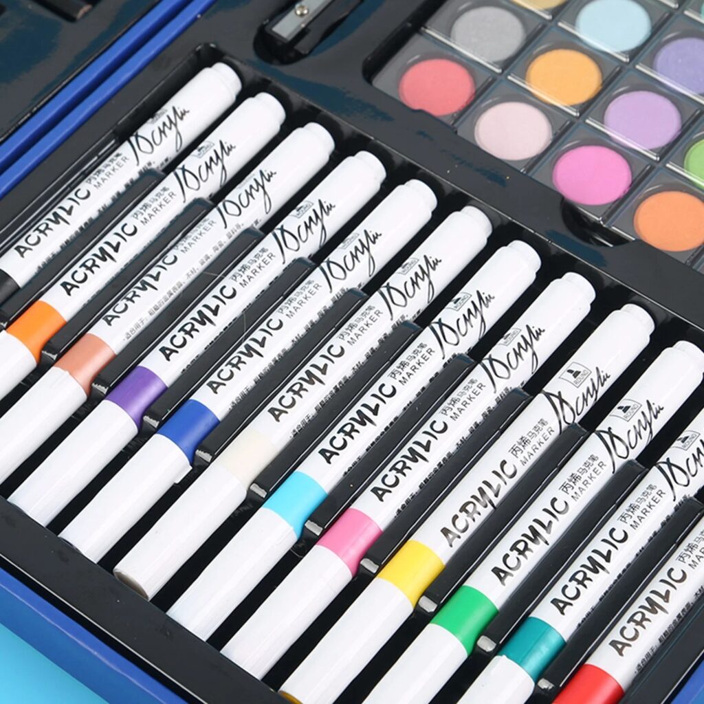 Non-Toxic Kids Art Set – Coloring, Drawing & Painting Kit – 88 Pcs