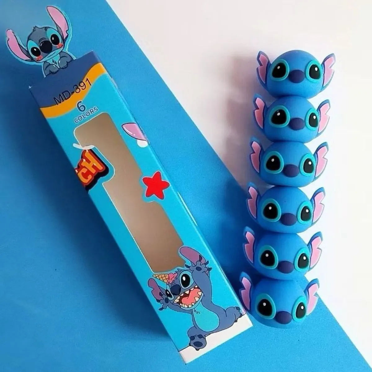 Stitch Stackable Multicolor Highlighter – Pack of 6