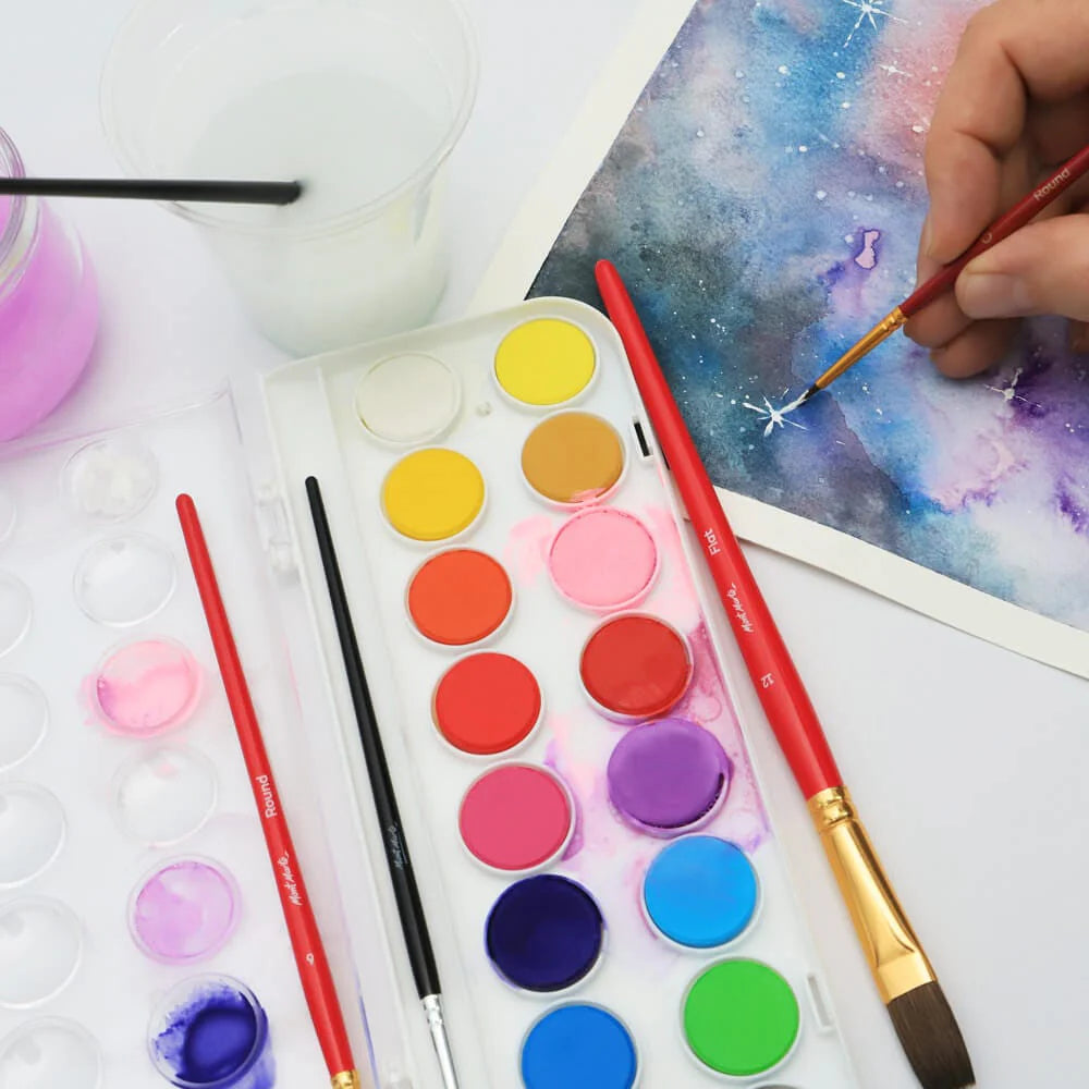 Mont Marte Water Color Set 16 Vibrant Colors with Brush