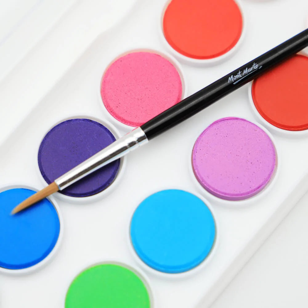 Mont Marte Water Color Set 16 Vibrant Colors with Brush