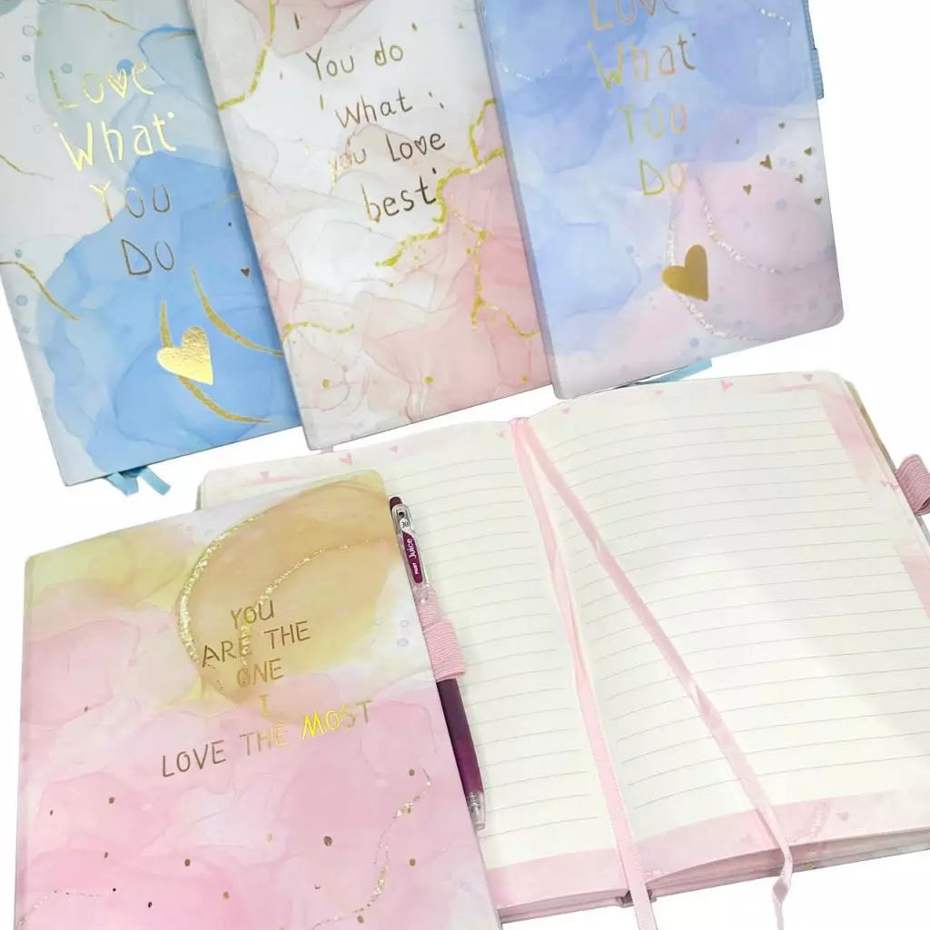 Love Mini Diary with Hardcover Design Size 16 cm x 11 cm