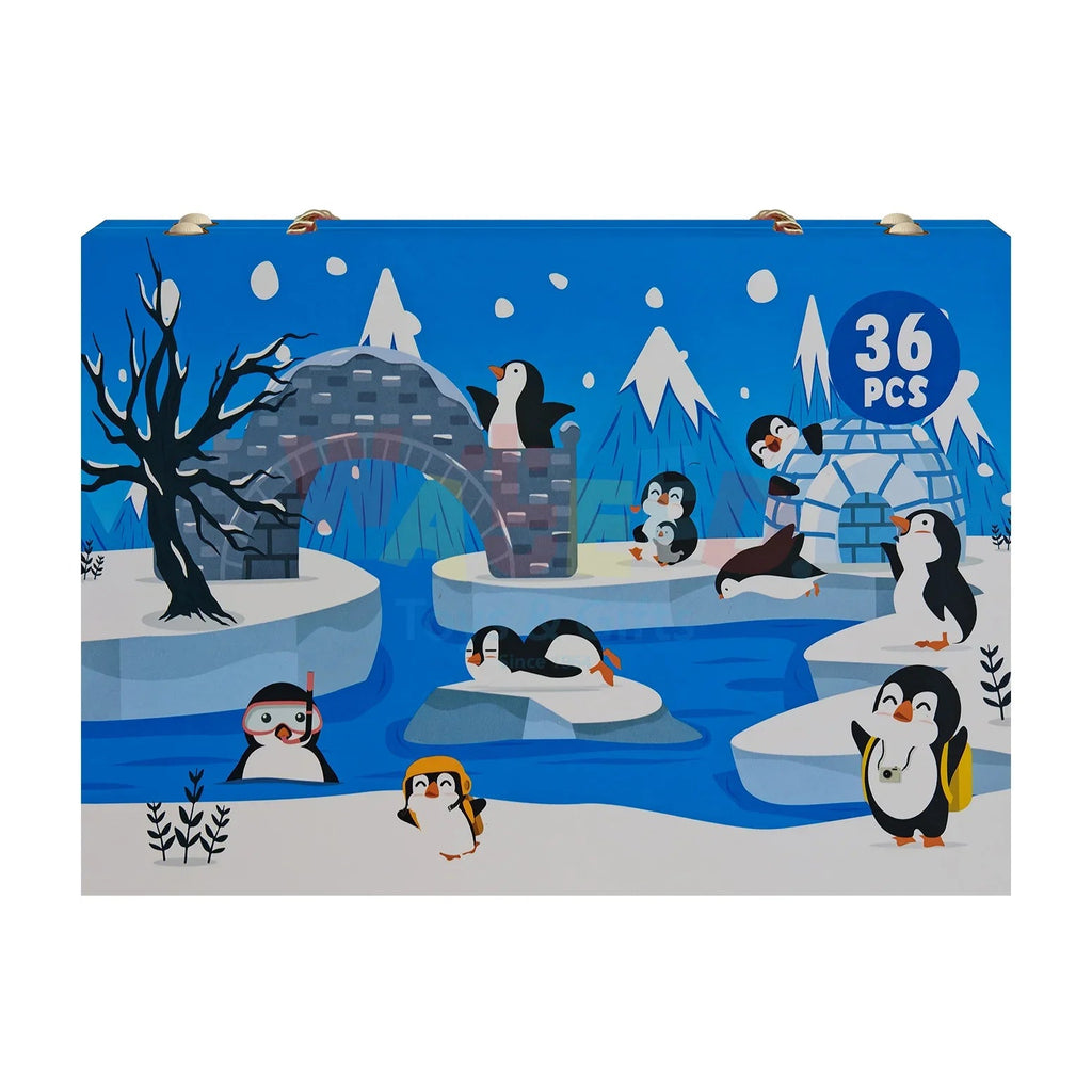 Kids Art Set – 36 Pcs Unicorn/Penguins Theme