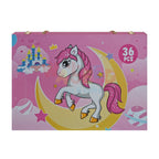 Kids Art Set – 36 Pcs Unicorn/Penguins Theme