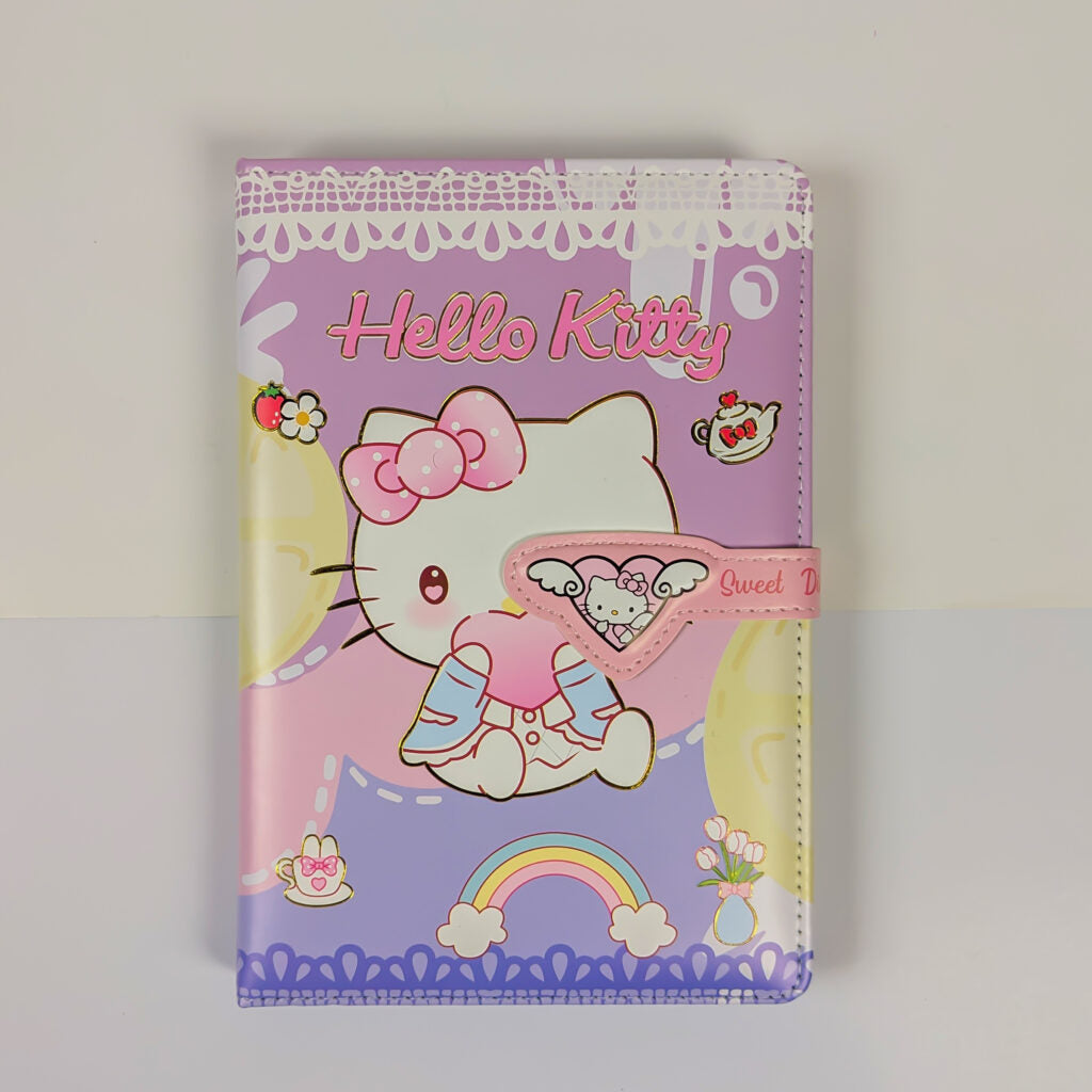 Hello Kitty Magnetic Lock Planner for Kids – A5 Size