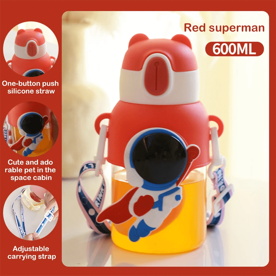 Astronaut Water Bottle for Kids – 600ML